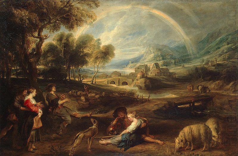 Landscape with Rainbow, Peter Paul Rubens